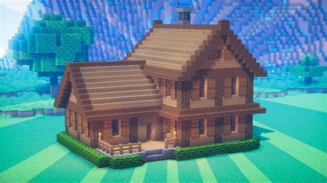 Minecraft How To Build A Wooden Starter House Youtube
