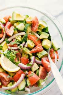 Easy Avocado Tomato And Cucumber Salad Recipe The Food Cafe