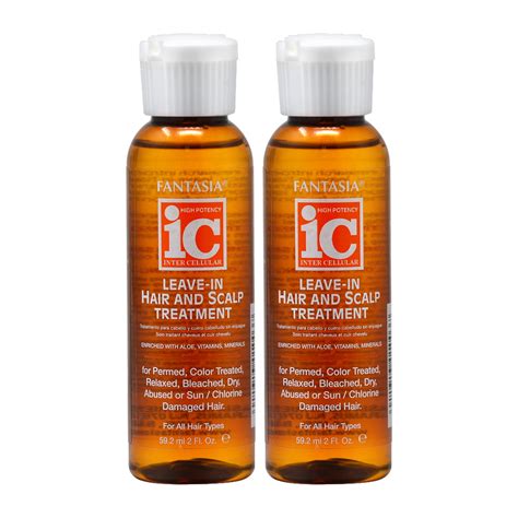 Fantasia Ic Ic Leave In Hair And Scalp Treatment Reg 2oz Pack Of 2