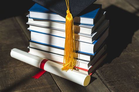 Grad Cap Diploma And Books Stacked 1 Lyfe Marketing