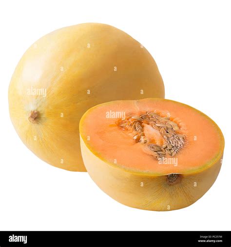 Isolated Fruit Melon Fruits Isolated On White Background With Clipping