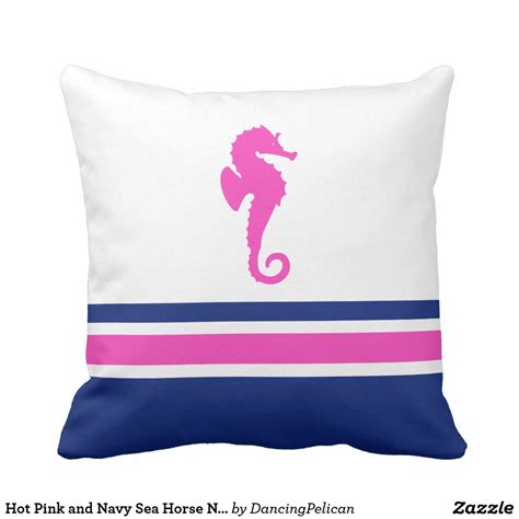 Navy nautical steampunk octopus vintage kraken throw pillow | zazzle.com. Hot Pink and Navy Sea Horse Nautical Throw Pillow | Zazzle.com | Pillows, Throw pillows ...