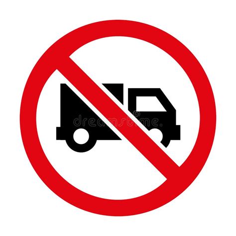 No Truck Icon Great For Any Use Vector Eps10 Stock Vector