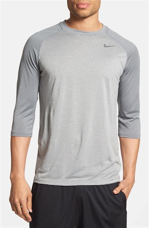 Nike Dri Fit Three Quarter Length Raglan Sleeve T Shirt Nordstrom