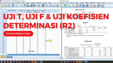 Cara Melakukan Uji T Uji F Uji Koefisien Determinasi R Dengan