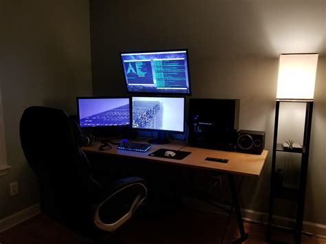 My First Triple Monitor Setup Any Feedback On What Else I Can Do To Improve Rbattlestations