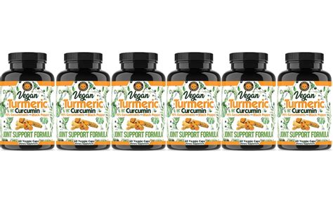 Angry Supplements Vegan Turmeric Curcumin Joint Support Formula Groupon