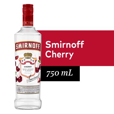 Smirnoff Cherry Vodka Infused With Natural Flavors 750 Ml Bottle