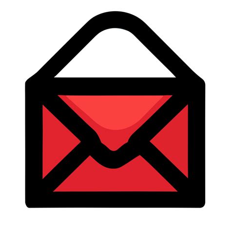 Rot Email Mail Symbol Transparent Hintergrund 24758747 Png