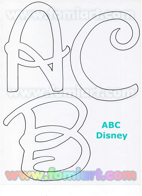 Molde De Letras Disney Para Imprimir Moldes De Letra