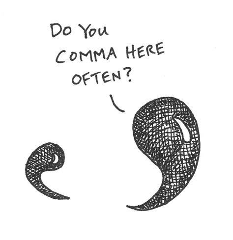 Punctuation Humor A Comma For Your Thoughts