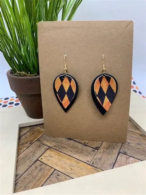 Halloween Faux Leather Earrings My Inspiration Corner