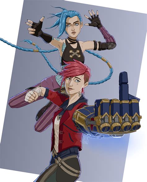 Jinx And Vi Arcane By Ivertanu On Deviantart