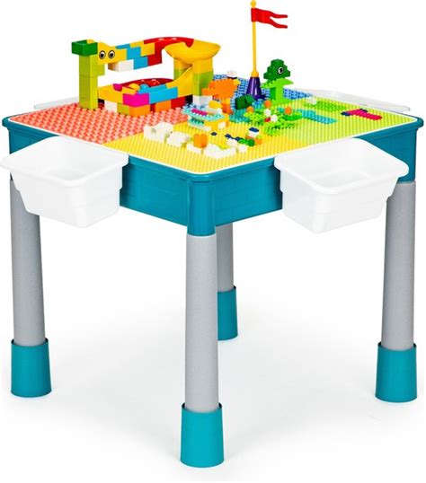 Speeltafel Voor Kinderen Lego Tafel Met Stoel 51x51x48 Cm