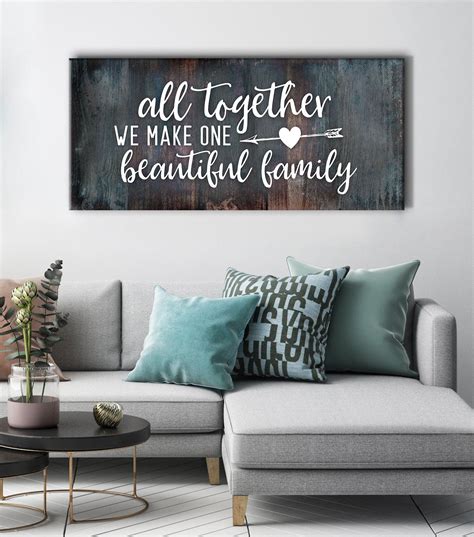 A wide variety of family tree wall decor options are available to you black photo frame tree wall stickers family forever memory tree wall decor zy94abs decorative adesivo de parede home decor. Family Wall Art: All Together We Make One Beautiful Family (Wood Frame Ready To Hang) in 2020 ...