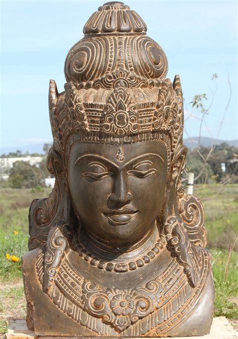Stone Hindu God Shiva Bust 33 97ls292 Hindu Gods And Buddha Statues