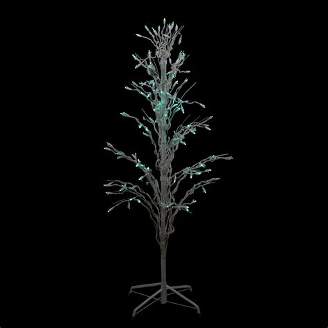 LB International 4' Green LED Christmas Cascade Twig Tree ...