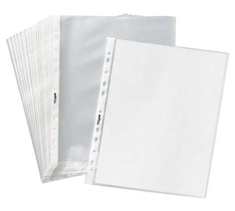 Tyh Supplies Economy 11 Hole Clear Sheet Protectors 8 12 X 11 Non