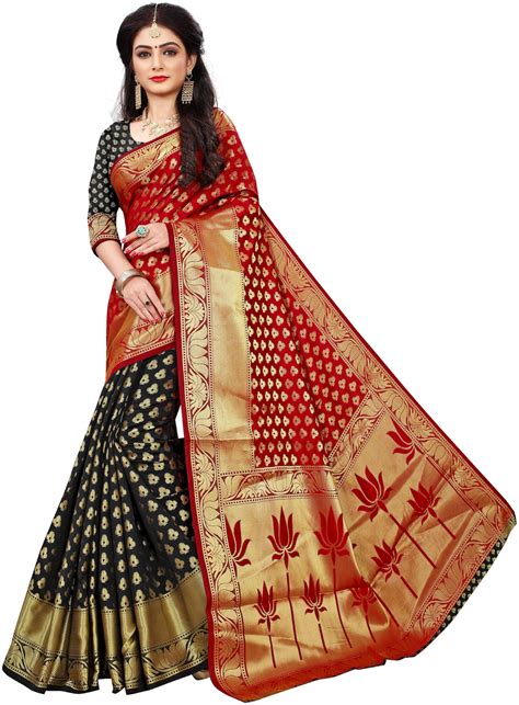 Buy Indian Fashionista Banarasi Silk Traditional Saree With Blouse At 80 Off Paytm Mall