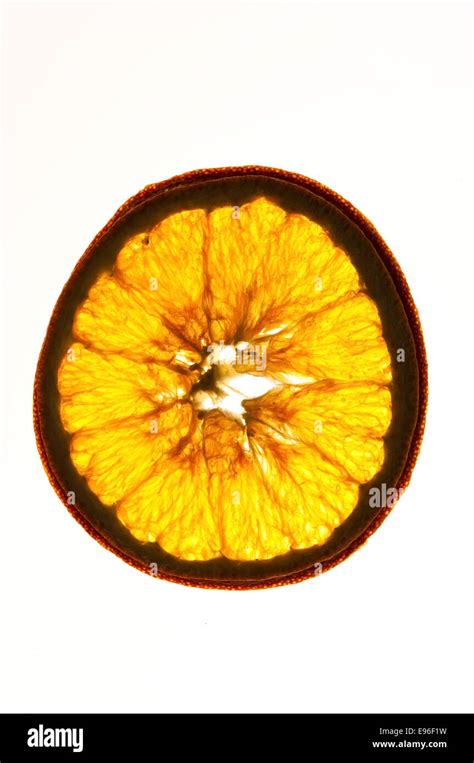 Dried Orange Slices Isolated On White Background Stock Photo Alamy