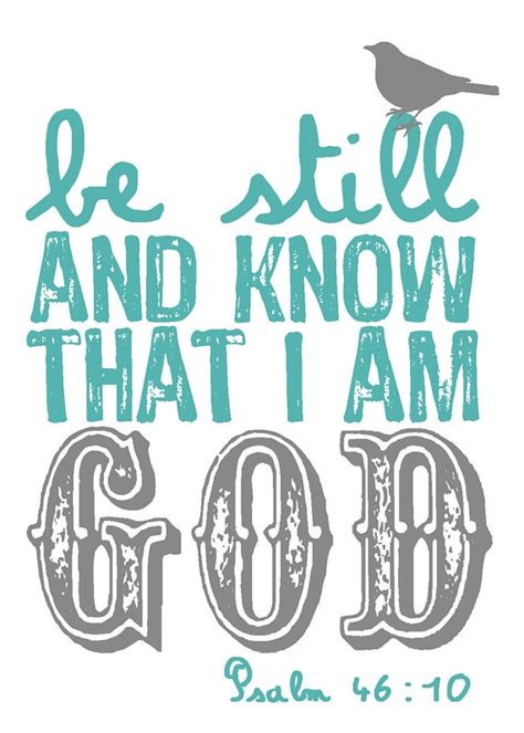 Be Still And Know That I Am God Psalm 4610 5x7 Art Print