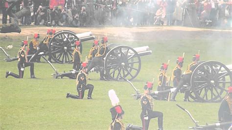 Gun salutes marking the death of prince philip, the duke of edinburgh, will take place in london some 41 rounds will be fired at the locations around the uk at a rate of one shot per minute from. A 41 Gun Salute by the King's Troop Royal Horse Artillery ...