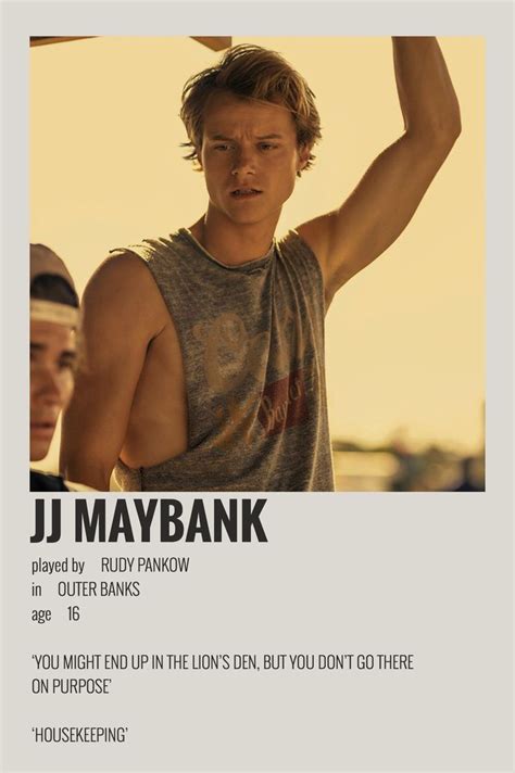 Jj Maybank By Maja Pankow Film Posters Outer Banks In 2022 Pankow