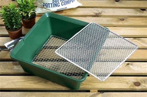 Garland Galvanised Steel 2 In 1 Fine Mesh Gardening Compost Sieve