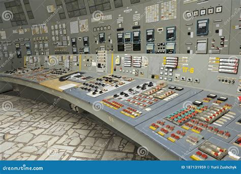 Main Control Board In The Control Operations Room Of The Reactor Of The