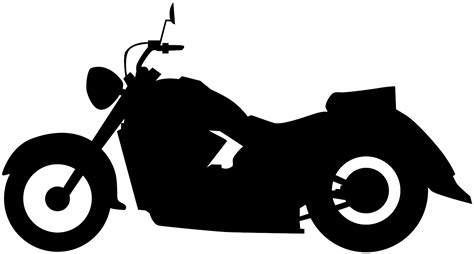 Cruiser Motorcycle Silhouette Free Vector Silhouettes