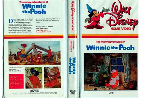 The Many Adventures Of Winnie The Pooh 1977 On Walt Disney Home Video