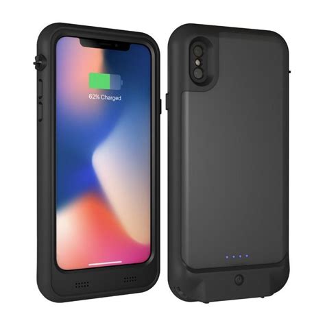 Waterproof Iphone Xs Battery Case Wireless Charging And Lightning Port