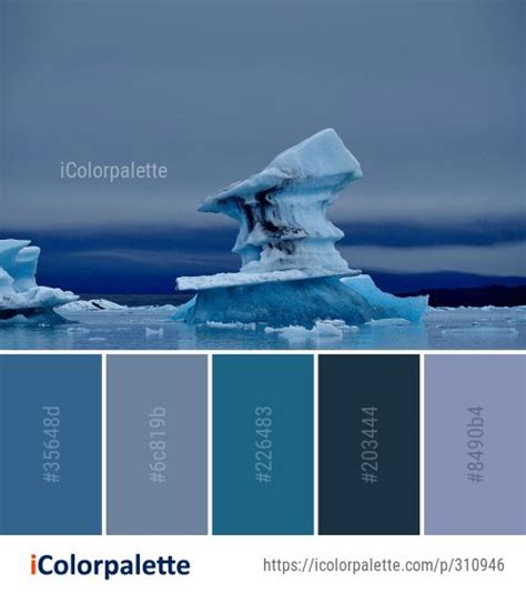 Color Palette Ideas From Iceberg Arctic Ocean Sea Ice Image Arctic