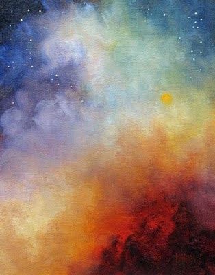 Marina Petro Adventures In Daily Painting Celestial Fire Oil