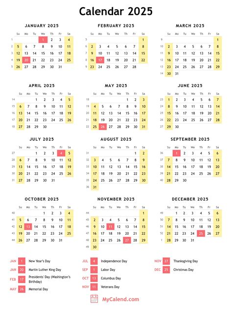 Govt 2024 2025 Holiday Calendar Printable Freebies Gladi Millisent