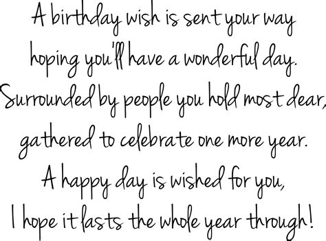 Happy Birthday Verses Birthday Verses For Cards Birthday Card