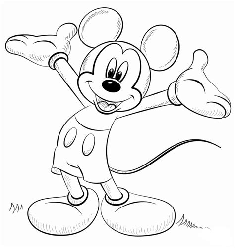 Detail Gambar Mickey Mouse Untuk Mewarnai Koleksi Nomer 24