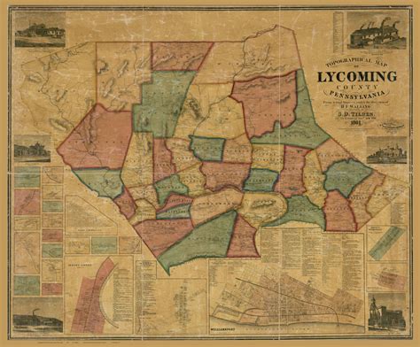 32 Lycoming County Pa Map Maps Database Source