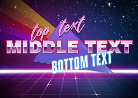 Title Retrowave Text Generator Know Your Meme