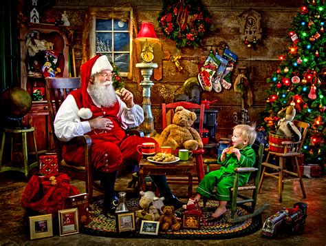 Claus, reindeer, holiday lights, or more traditional religious imagery, you are sure to find a special christmas jigsaw puzzle here! Santa's Visit Jigsaw Puzzle | PuzzleWarehouse.com