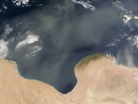 Saharan Dust Over The Mediterranean