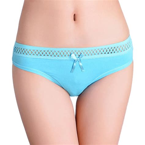 buy loloisis women underwear cotton panties sexy hollowed low waist ladies