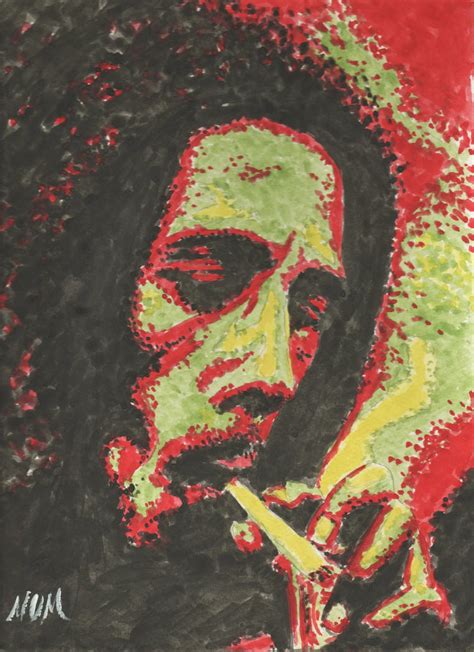 Bob Marley Smoking Weed By Peimar On Deviantart