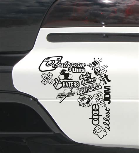 Kiss Cross Bones Vinyl Car Bumper Sticker Drift Jdm Door Van Turbo Twin
