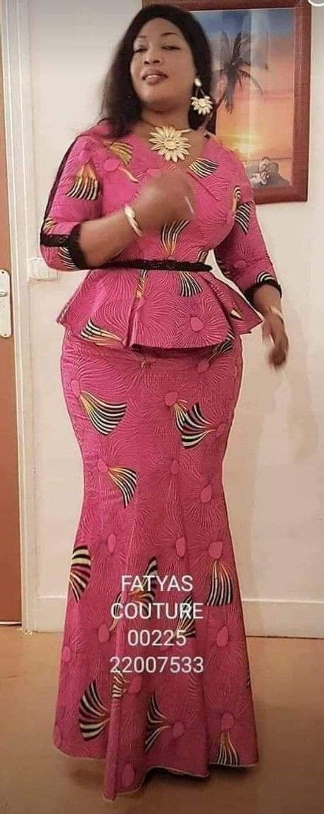 Un vrai parcours du combattant. Tailleur | Mode africaine robe, Mode africaine robe longue ...