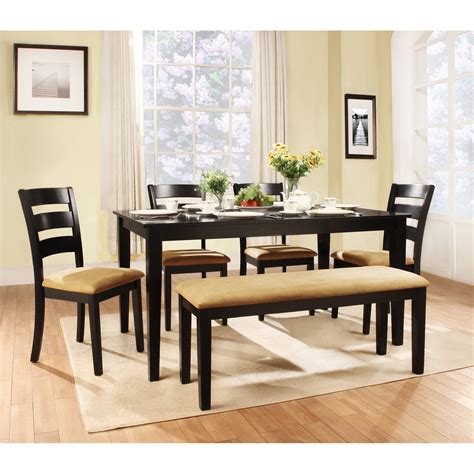 Select from round, oval, rectangular, and extension dining tables; Modern Bench Style Dining Table Set Ideas - HomesFeed