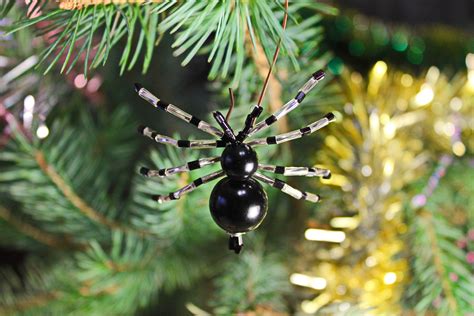 Christmas Spider Ornaments Christmas Tree Decoration Bead Etsy Uk