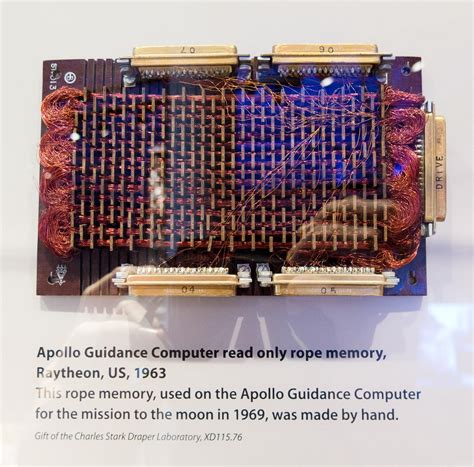 They were the unsung computer whizzes responsible, on july 20, 1969, for helping apollo 11's astronauts touch down on the lunar surface—and return home to earth, alive. Rope memory from Apollo 11, taken at the Computer History ...