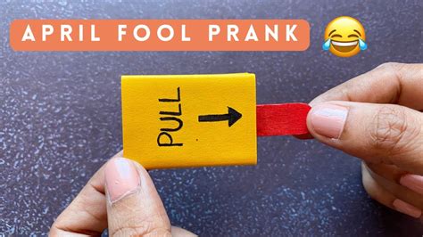 Best Prank Toy April Fool Special Diy April Fool Prank Pop Up