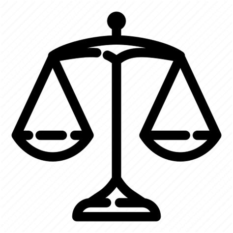 Balance Justice Measure Measurement Scales Weigh Weight Icon